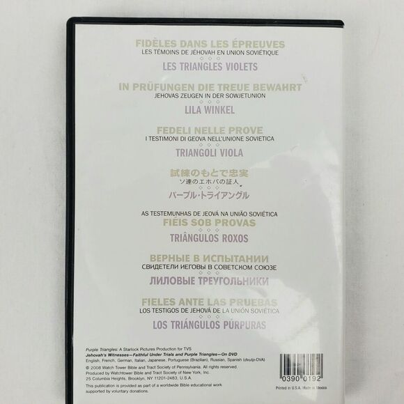 Faithful Under Trials / Purple Triangles DVD Jehovah’s Witnesses Soviet Union Mu - Picture 3 of 3